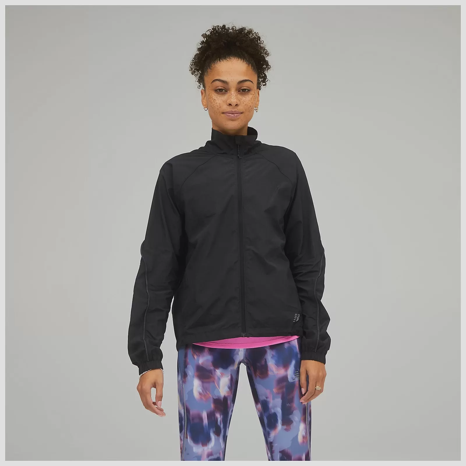 Woman's Impact Run Packable Jacket - BLACK