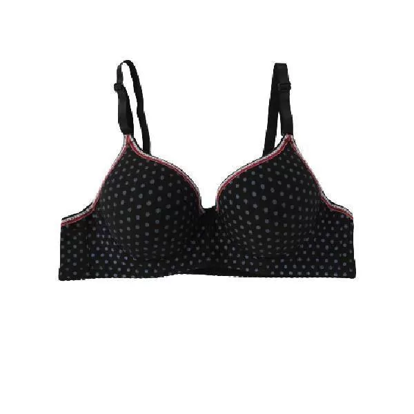 Women Underwired Bra Polka Dots Demi Cup Fashion Bra Soft Comfortable Bra